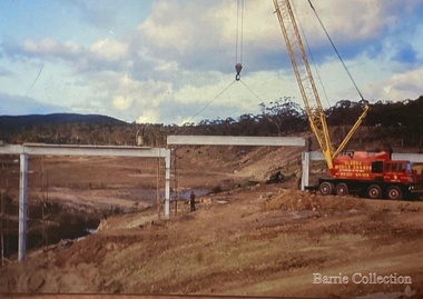 Photograph, Construction of Dam Wall- Melton Water Supply, 1963