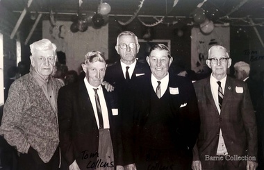 Photograph, G.Macdonald, Tom Collins, Bill Collins, Rupert Tinkler and Tom Barrie, 1970