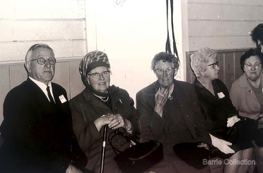 Photograph, Mrs Knox and Beryl Gillespie at the First Hundred Years Celebration of Melton State School 430, 1970