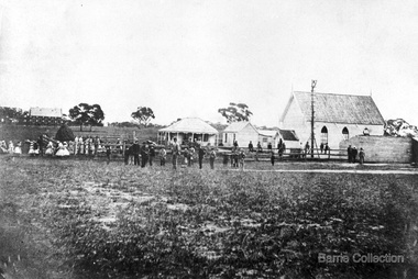 Photograph, Denominational Church and School, Unknown