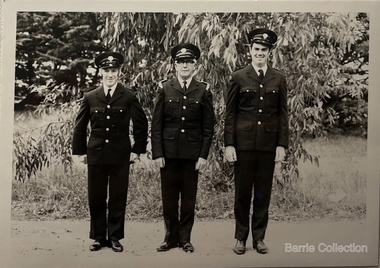 Photograph, Barry Sherwell, Edgar Barrie and Peter Barrie at Ferris Road, 1971