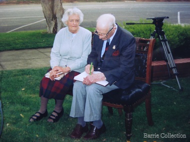 Photograph, Edna Barrie and Hubert Opperman, 1994