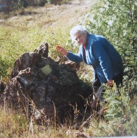 Photograph, The Cairn-  Jimmy Melrose's plane crash site, 1988