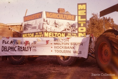 Photograph, Melton Development on the Move float, 1962