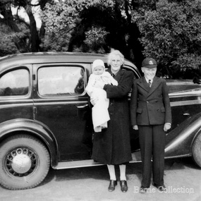 Photograph, Ian and Wendy with Grandma Barrie, c.1943