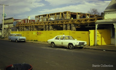 Photograph, Construction of the Golden Fleece Hotel, 1973