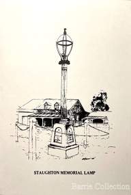 Drawing, Staughton Memorial Lamp, 1982