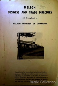 Booklet, Melton Business and Trade Directory, c.1965