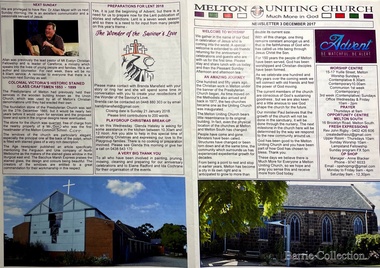 Booklet, Melton Uniting Church Newsletter, 2017