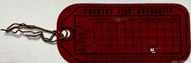 Equipment, Country Fire Authority Tag, Unknown