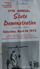 Booklet, 17th Annual State Demonstration, 1973