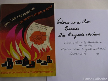 Archive, Edna and Bon Barries Fire Brigade Archives, 2010