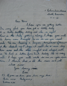Letter, Letters to Edna Barrie, 1943