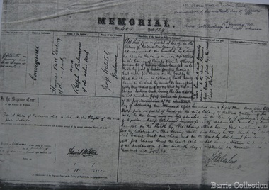 Document, Darlingsford land title, 1863