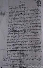 Document, William John Clarke Lease, Unknown