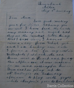 Letter, Letter to Martha Myers, Unknown