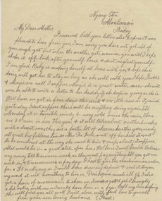 Letter, Letters from Fred to Mattie, 1910-11, 1913-14, 1916, 1920