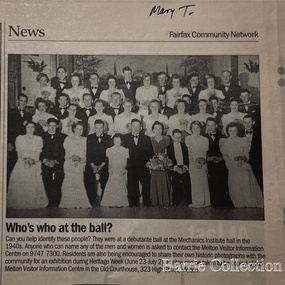 Newspaper, Who's who at the ball?, Unknown