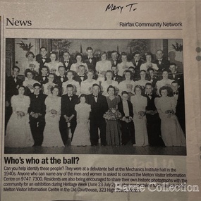 Newspaper, Who's who at the ball?, Unknown