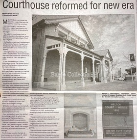 Newspaper, Courthouse reformed for new era, 2004