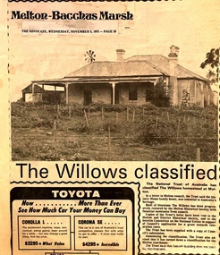 Newspaper, The Willows, 1973,1975