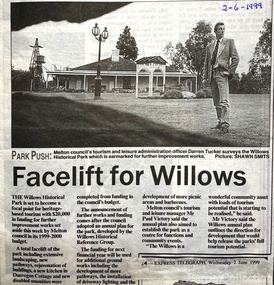 Newspaper, Facelift for the Willows, 1999