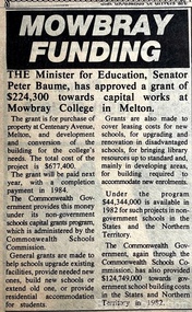 Newspaper, Mowbray Funding, Unknown