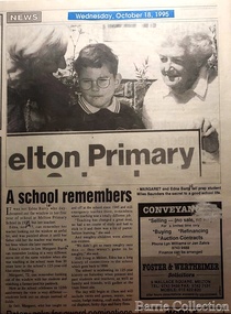 Newspaper, A school remembers, 1995
