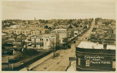 Postcard - Photo postcard, Camberwell from Palace Hotel, 24-01-1909