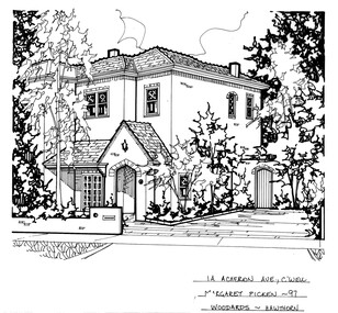 Drawing (series) - Architectural drawing, 1A Acheron Avenue, Camberwell, 2002