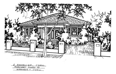 Drawing (series) - Architectural drawing, 6 Acheron Avenue, Camberwell, 2002