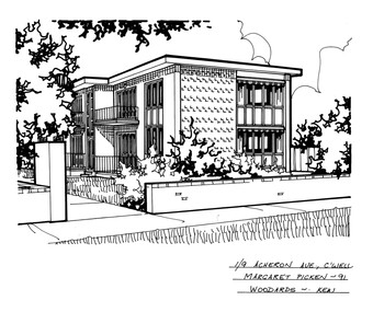 Drawing - Architectural drawing, 1/9 Acheron Avenue, Camberwell, 2002