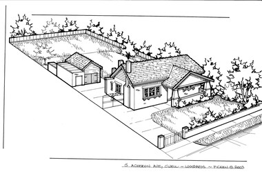 Drawing (series) - Architectural drawing, 15 Acheron Avenue, Camberwell, 2002