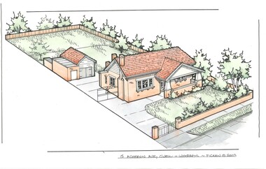Drawing (series) - Architectural drawing, 15 Acheron Avenue, Camberwell, 2002