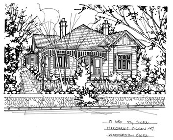 Drawing (series) - Architectural drawing, 17 Aird Street, Camberwell, 2002