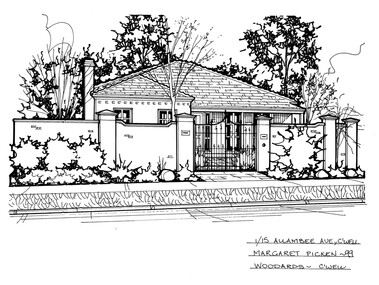 Drawing (series) - Architectural drawing, 1/15 Allambee Avenue, Camberwell, 2002