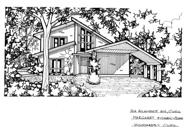 Drawing (series) - Architectural drawing, 20A Allambee Avenue, Camberwell, 2002