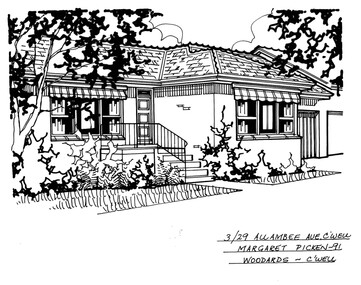 Drawing (series) - Architectural drawing, 3/29 Allambee Avenue, Camberwell, 2002