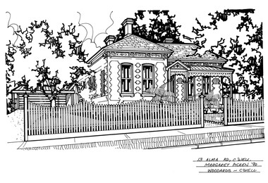 Drawing (series) - Architectural drawing, 13 Alma Road, Camberwell, 2002