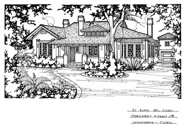 Drawing (series) - Architectural drawing, 21 Alma Road, Camberwell, 2002
