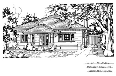 Drawing (series) - Architectural drawing, 10 Amy Street, Camberwell, 2002