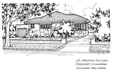 Drawing (series) - Architectural drawing, 1/8 Athelstan Road, Camberwell, 2002