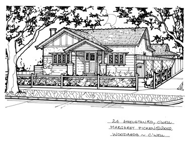 Drawing (series) - Architectural drawing, 24 Athelstan Road, Camberwell, 2002