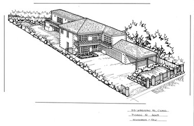 Drawing (series) - Architectural drawing, 33 Athelstan Road, Camberwell, 2002