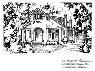 Drawing (series) - Architectural drawing, 62 Athelstan Road, Camberwell, 2002