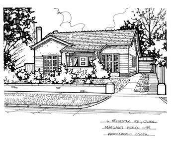 Drawing (series) - Architectural drawing, 6 Athelstan Road, Camberwell, 2002