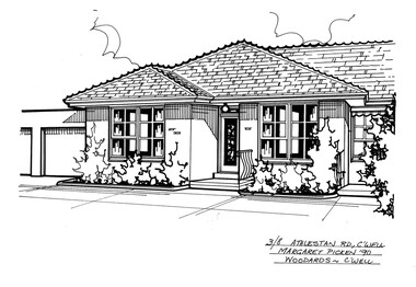 Drawing (series) - Architectural drawing, 3/8 Athelstan Road, Camberwell, 2002