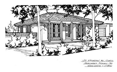 Drawing (series) - Architectural drawing, 1/10 Athelstan Road, Camberwell, 2002