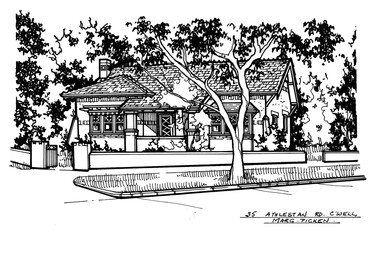 Drawing (series) - Architectural drawing, 35 Athelstan Road, Camberwell, 2002