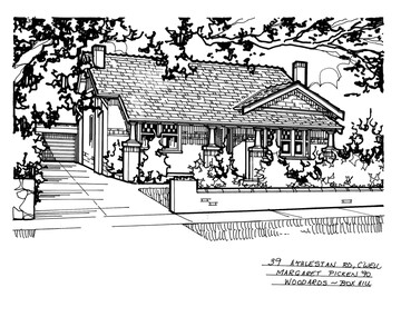 Drawing (series) - Architectural drawing, 39 Athelstan Road, Camberwell, 2002